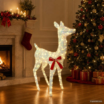 3D Christmas Reindeer LOVIISA 110 LEDs Warm White