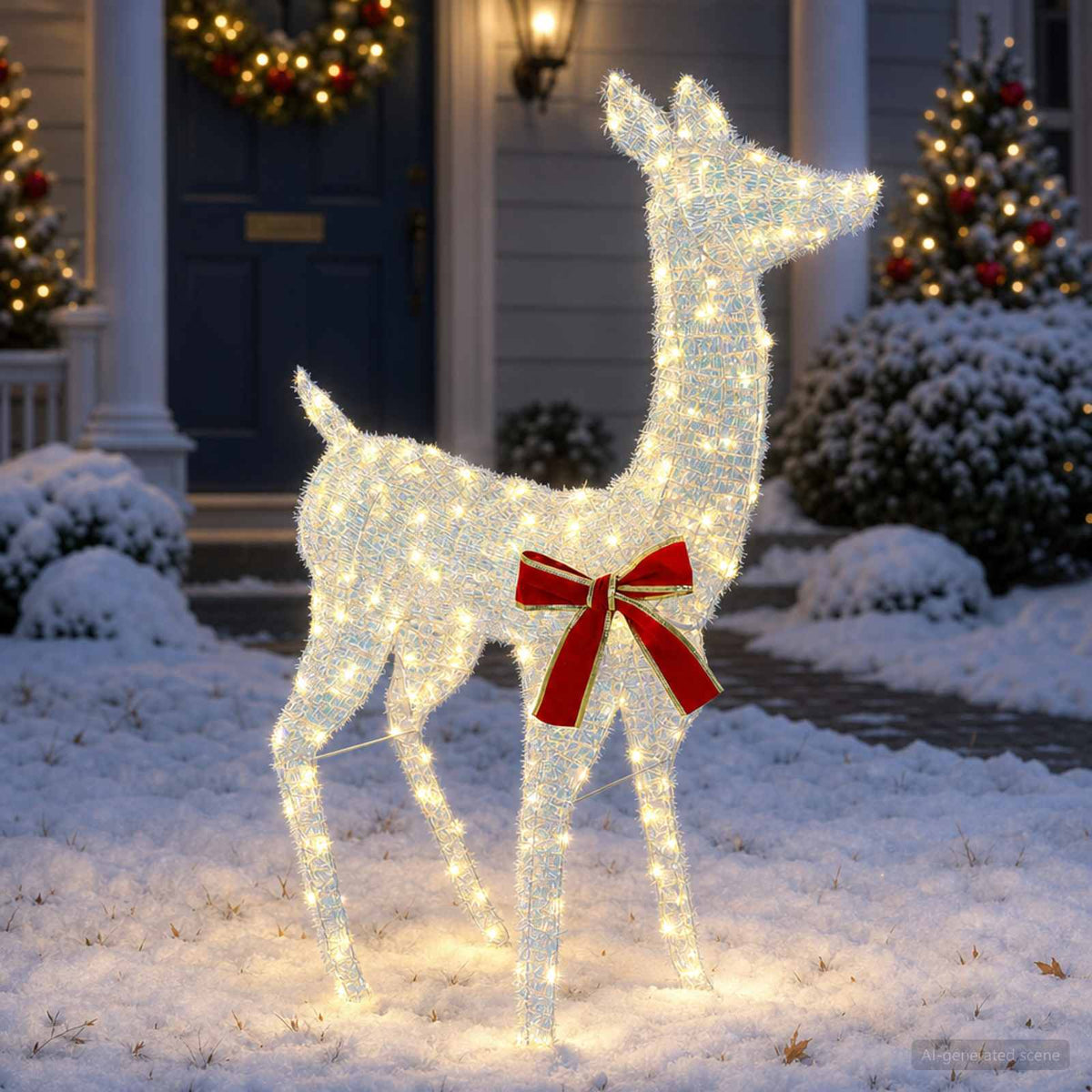 3D Christmas Reindeer LOVIISA 110 LEDs Warm White