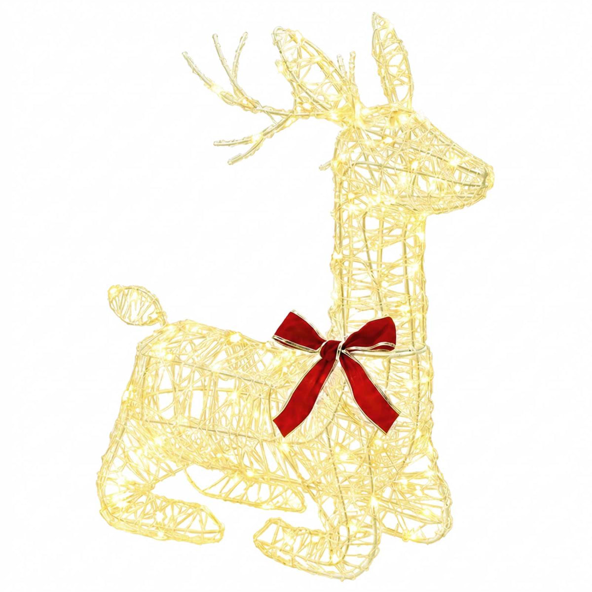 3D Christmas Reindeer LOVIISA 140 LEDs Warm White