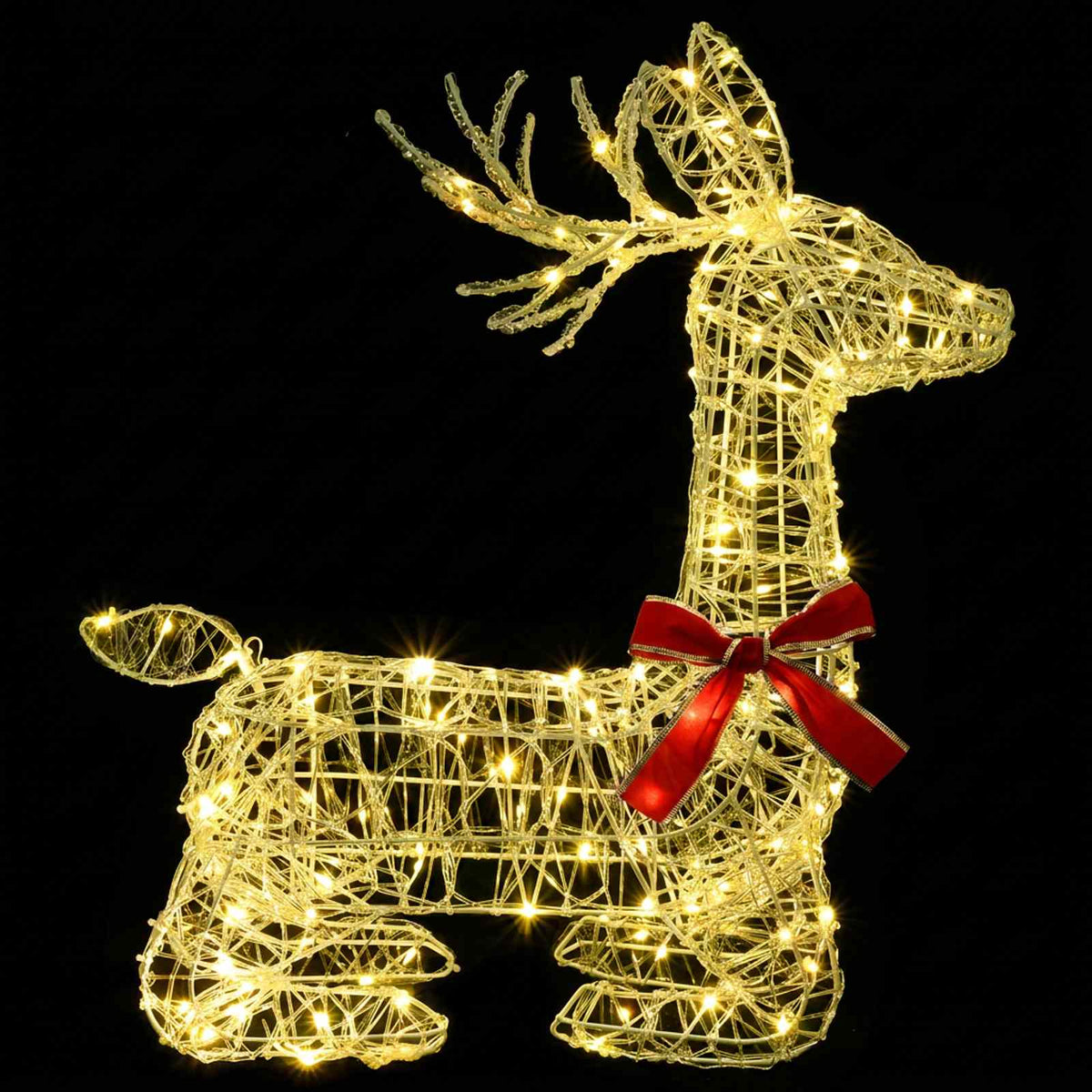 3D Christmas Reindeer LOVIISA 140 LEDs Warm White