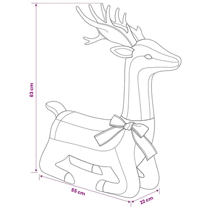 3D Christmas Reindeer LOVIISA 140 LEDs Warm White