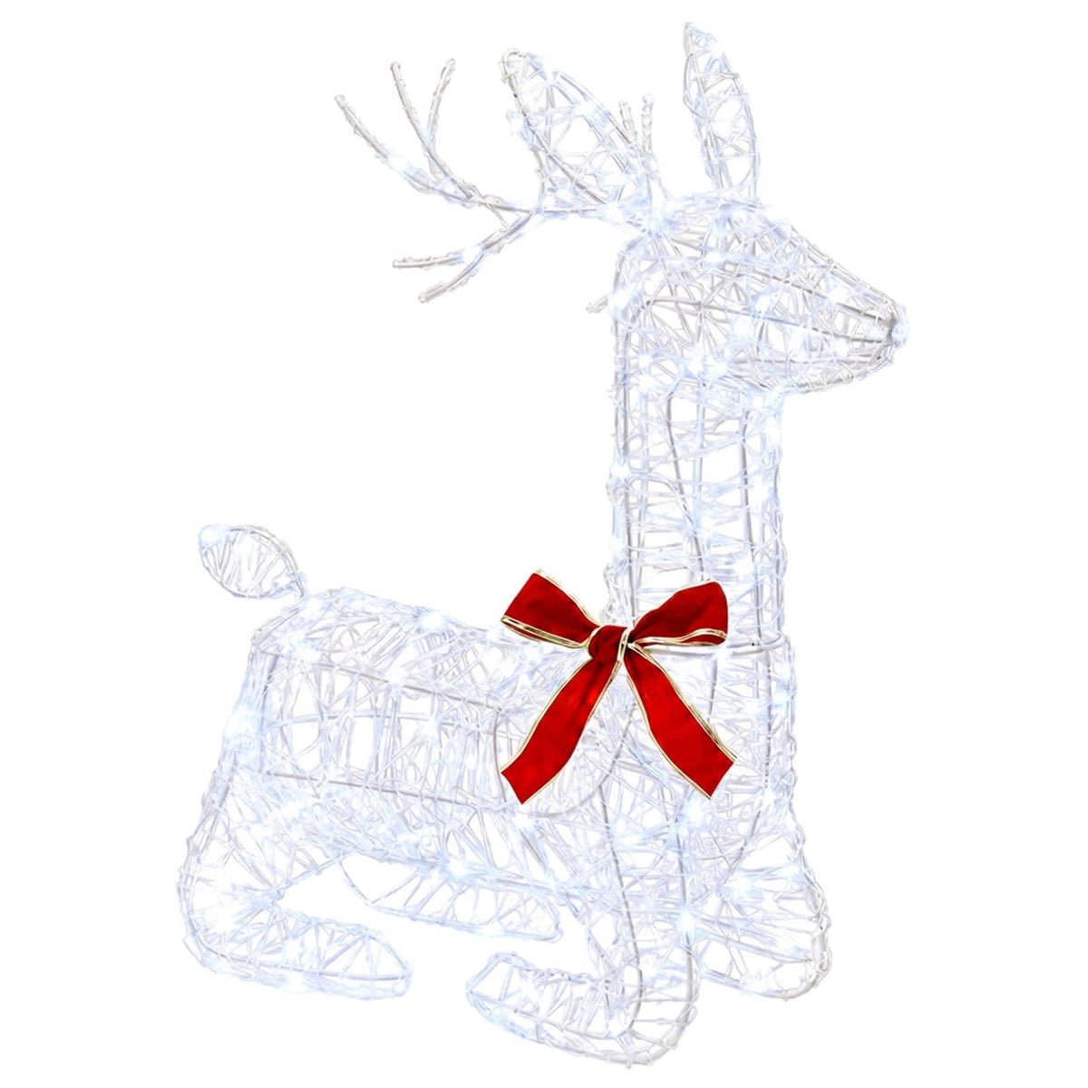3D Christmas Reindeer LOVIISA 140 LEDs Cold White