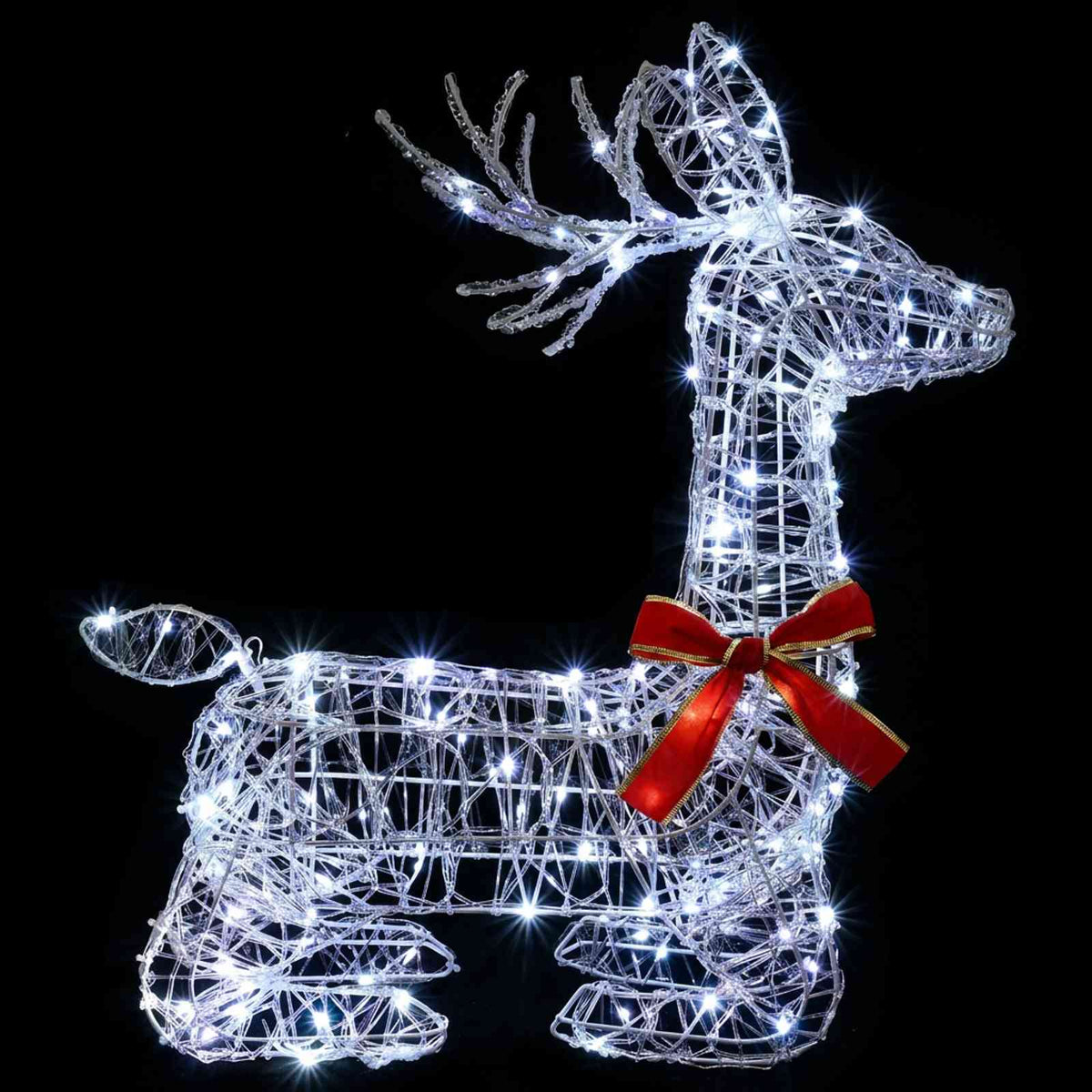 3D Christmas Reindeer LOVIISA 140 LEDs Cold White