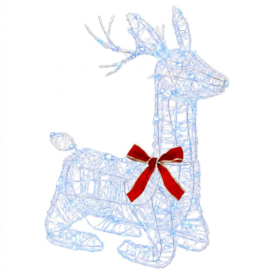 3D Christmas Reindeer LOVIISA 140 LEDs Blue 55 x 22 x 63 cm