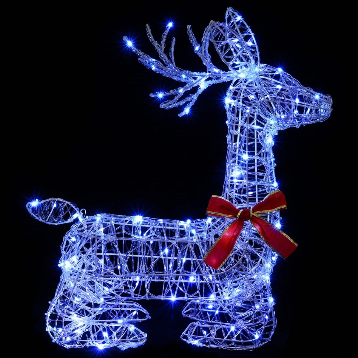 3D Christmas Reindeer LOVIISA 140 LEDs Blue 55 x 22 x 63 cm