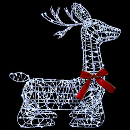 3D Christmas Reindeer LOVIISA 280 LEDs Cold White