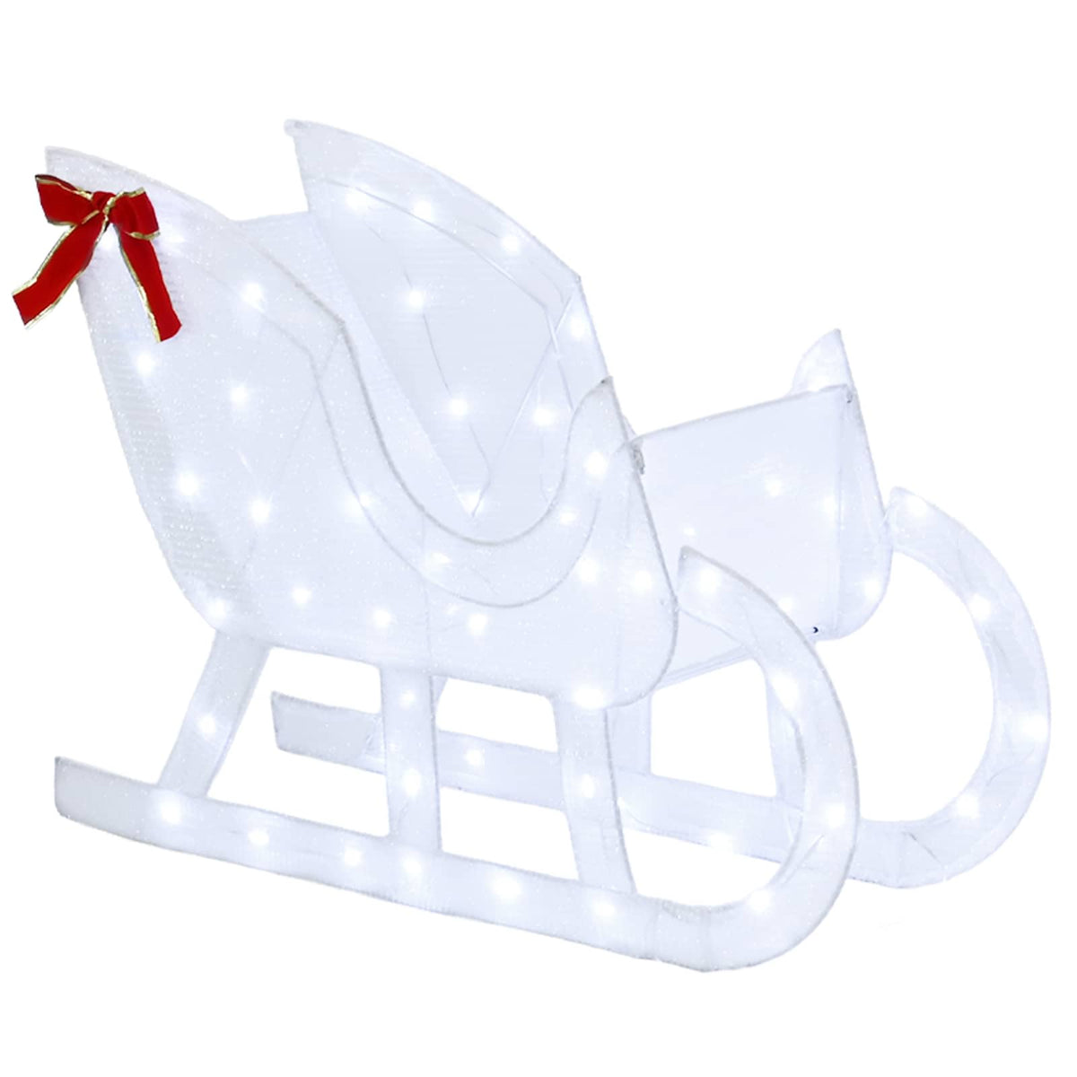 Reindeer Pull Sleigh LOVIISA 200 LEDs Cold White
