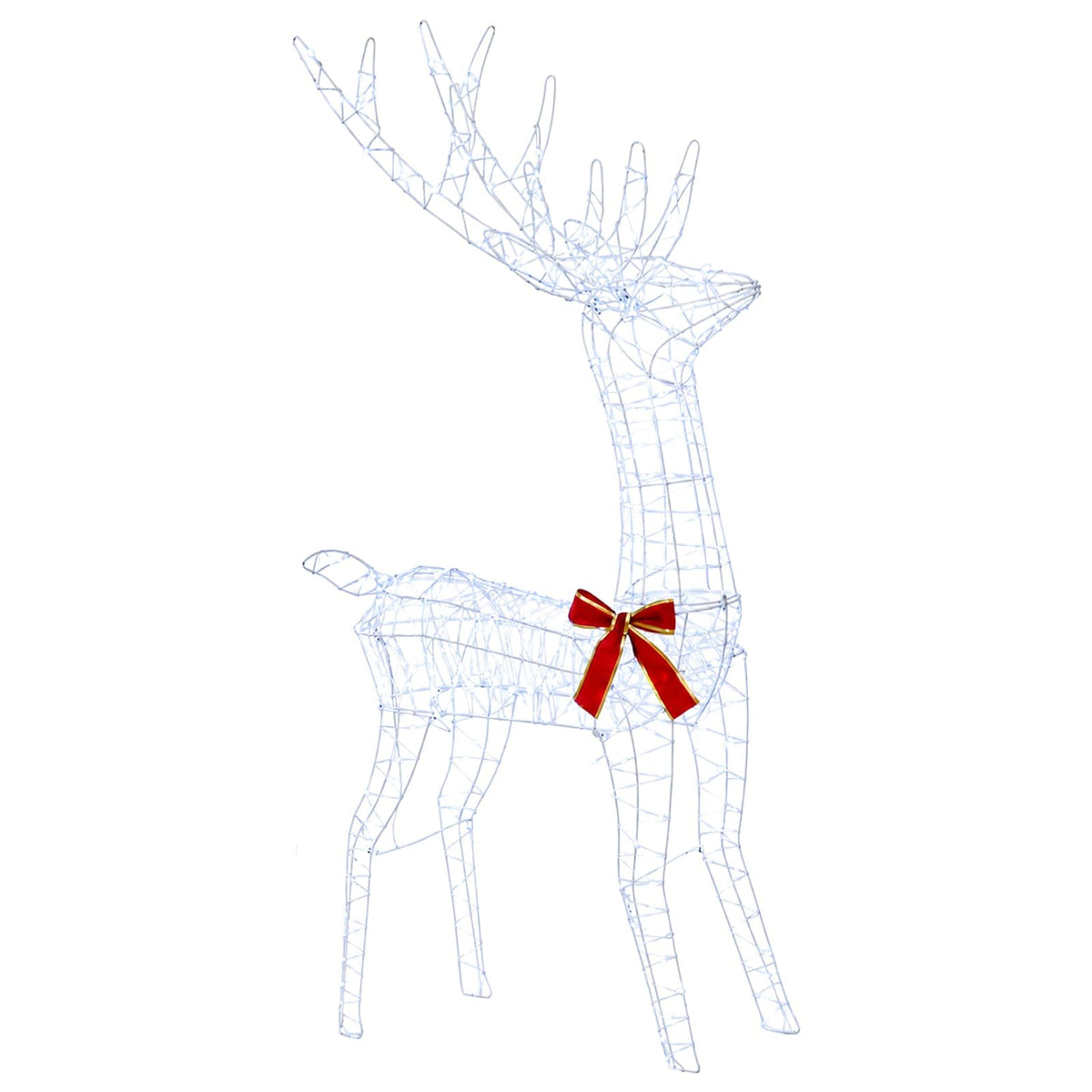 Reindeer Pull Sleigh LOVIISA 450 LEDs Cold White
