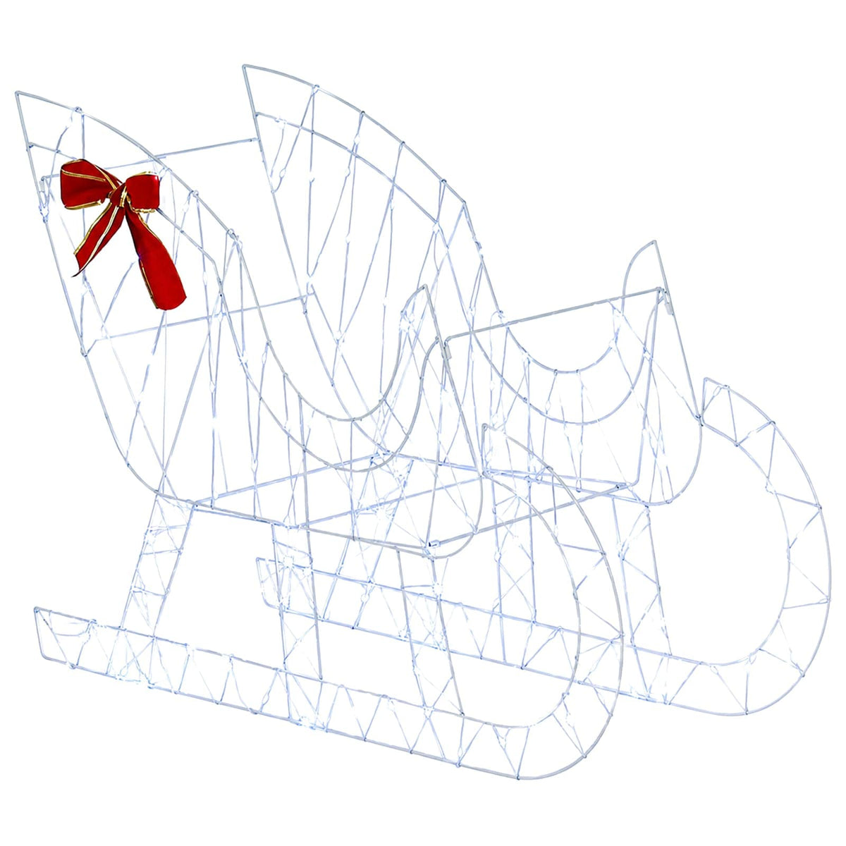 Reindeer Pull Sleigh LOVIISA 450 LEDs Cold White