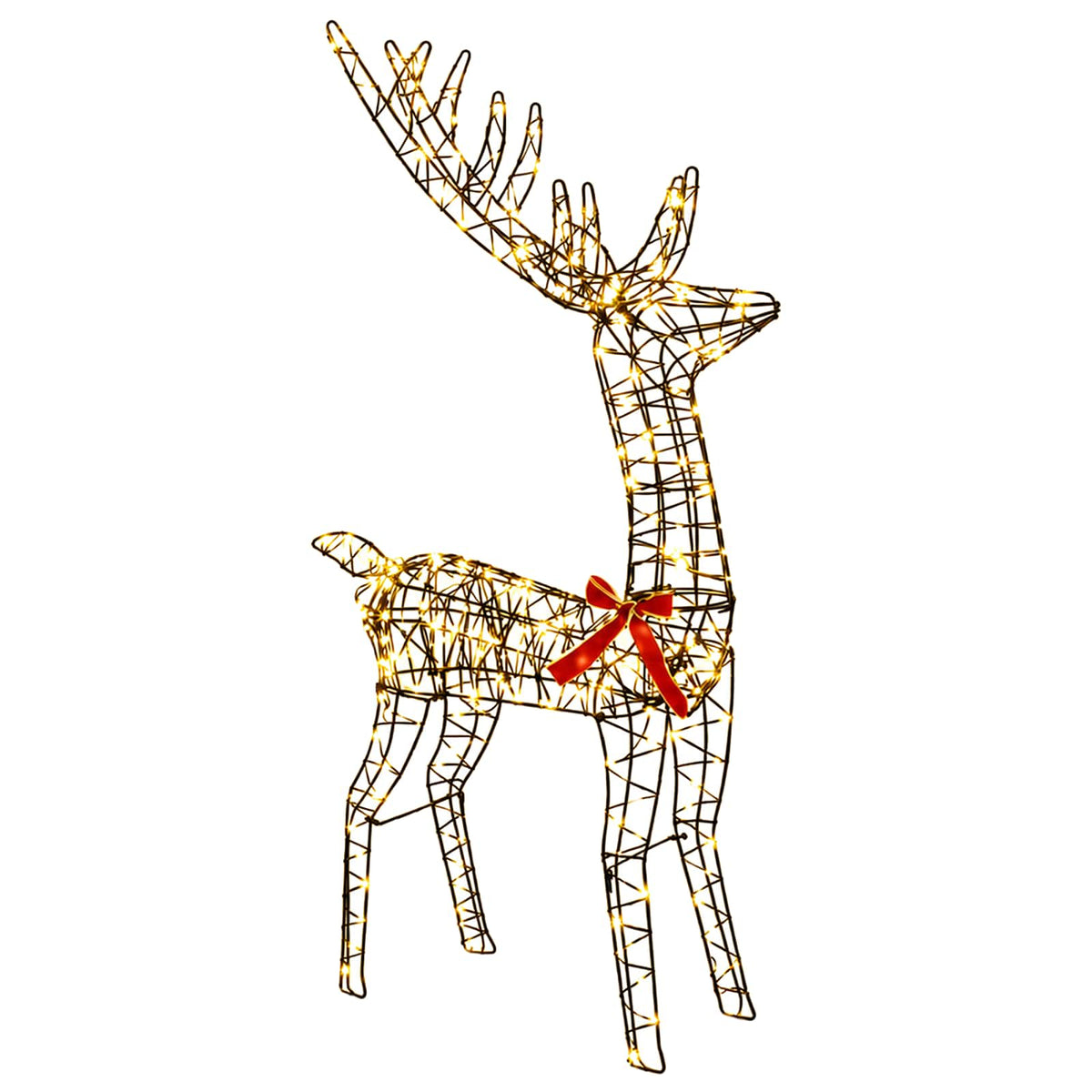 Reindeer Pull Sleigh LOVIISA 450 LEDs Warm White