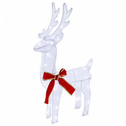 3D Christmas Reindeer LOVIISA 2 pcs 80 LEDs Cold White