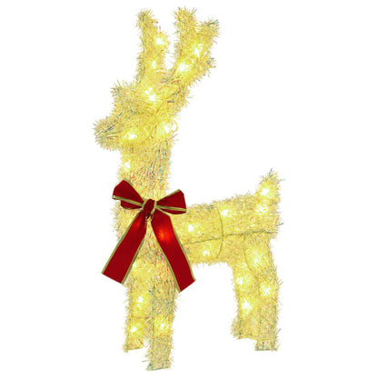 3D Christmas Reindeer LOVIISA 2 pcs 80 LEDs Warm White