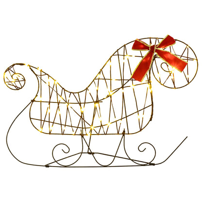 Christmas Reindeer with sleigh 3 pcs 140 LEDs Warm White