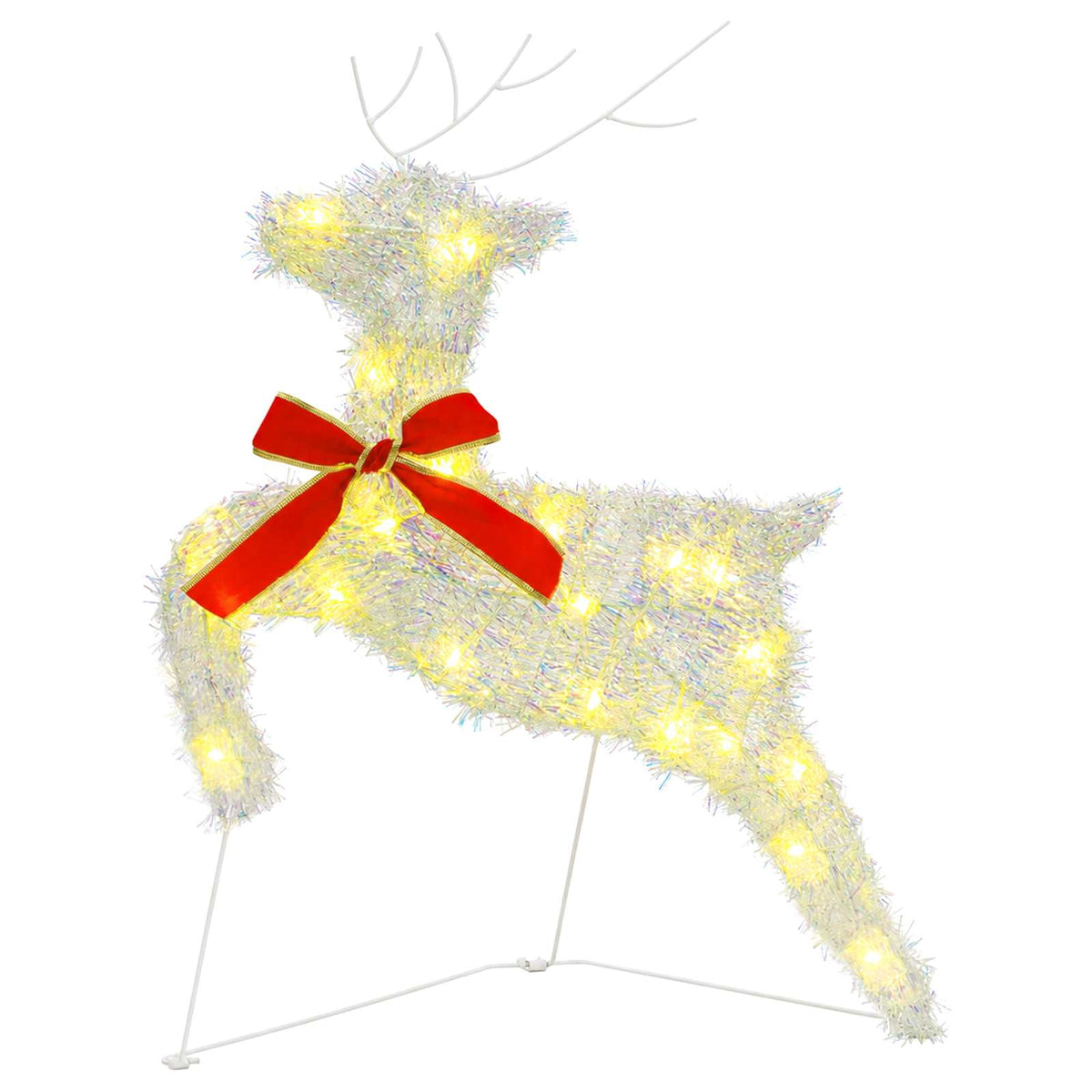 Christmas Reindeer with sleigh 3 pcs 60 LEDs Warm White