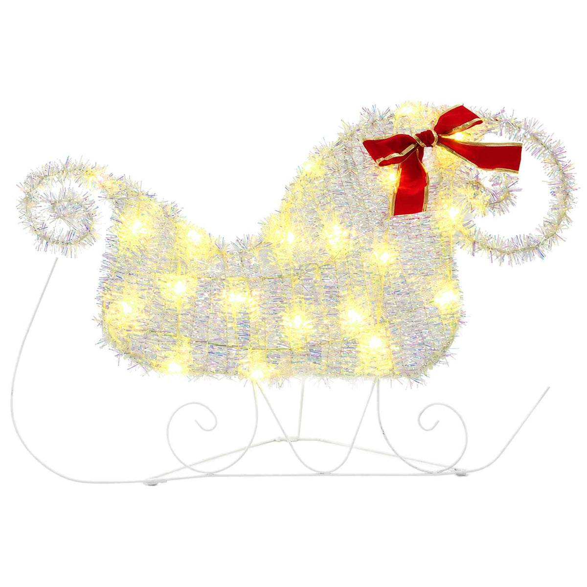 Christmas Reindeer with sleigh 3 pcs 60 LEDs Warm White