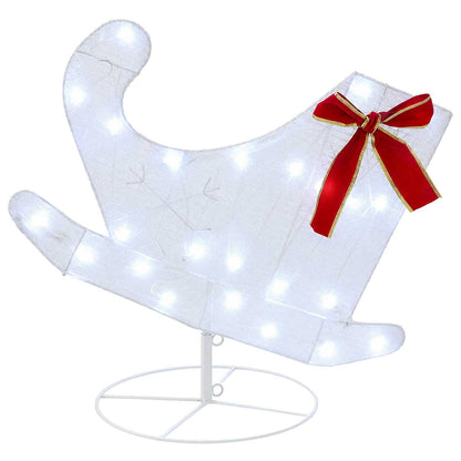 Christmas Reindeer with Sleigh 3 pcs 72 LEDs Cold White