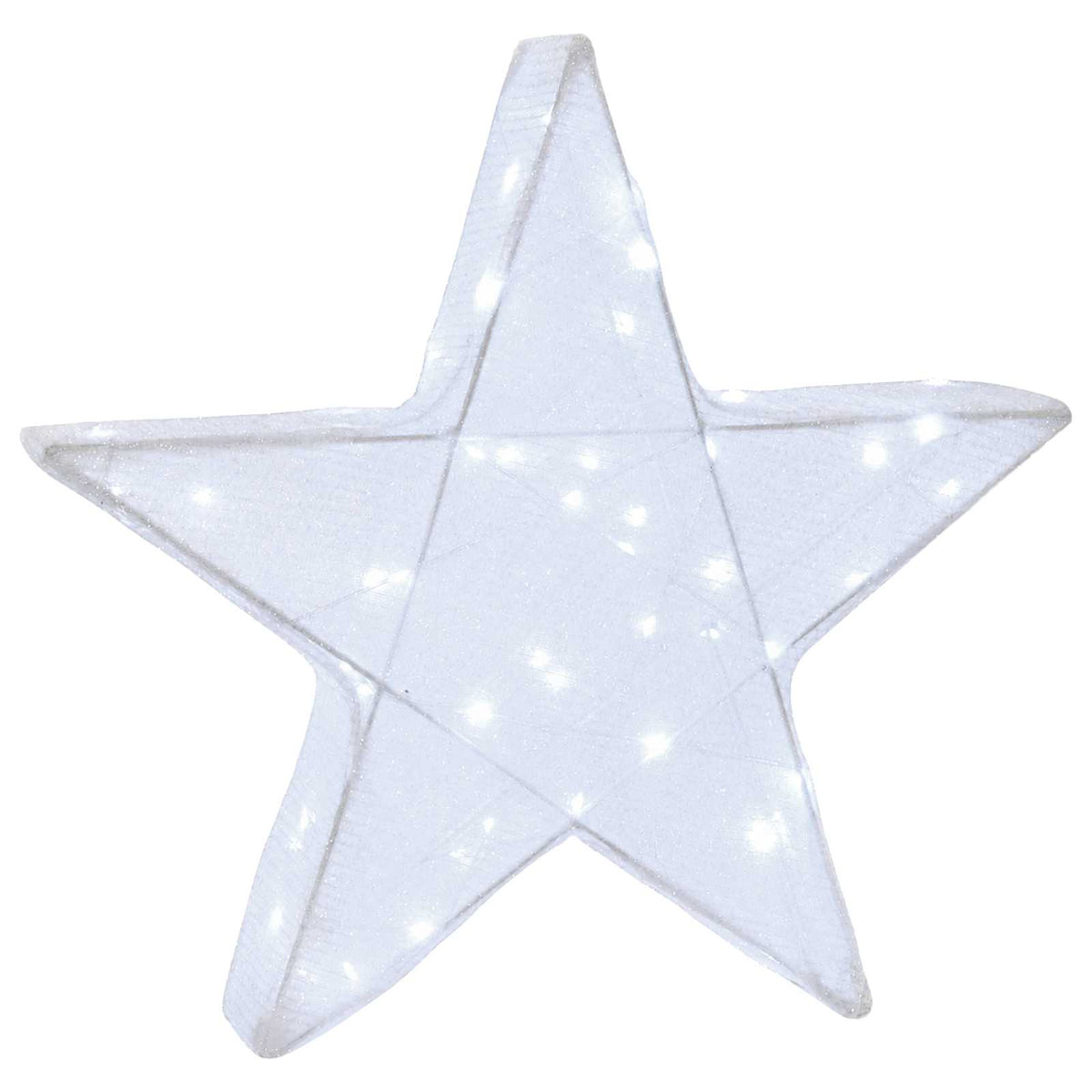 3D Christmas Star 50 LEDs Cold White 55 x 53.5 x 10 cm