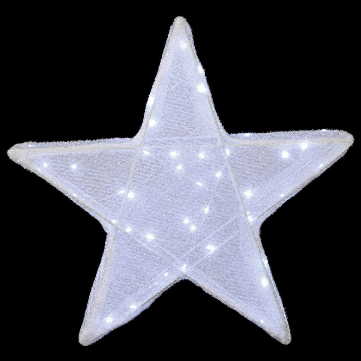 3D Christmas Star 50 LEDs Cold White 55 x 53.5 x 10 cm