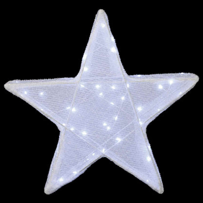 3D Christmas Star 50 LEDs Cold White 55 x 53.5 x 10 cm