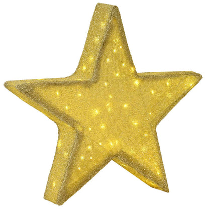 3D Christmas Star 50 LEDs Warm White 55 x 53.5 x 10 cm