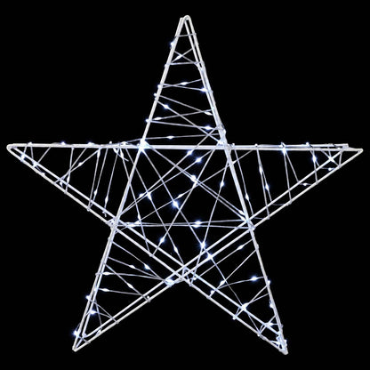 3D Christmas Star 120 LEDs Cold White 55 x 53.5 x 10 cm
