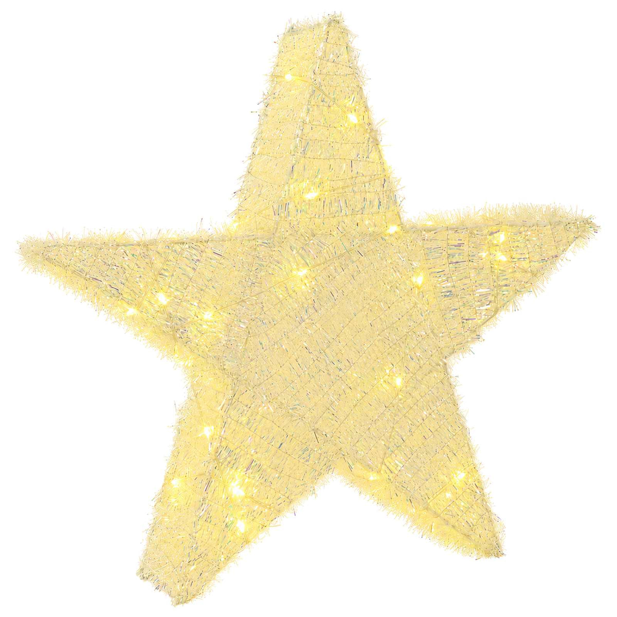 3D Christmas Star 50 LEDs Warm White 55 x 53.5 x 10 cm
