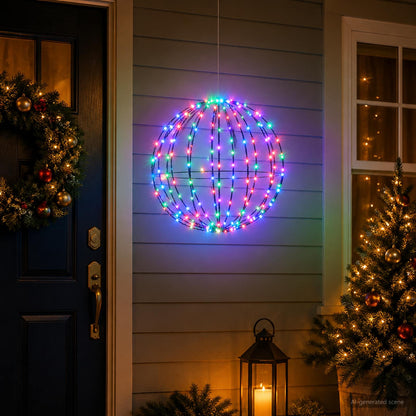 Christmas Finial Light 96 LEDs RGB Diameter 30 x 32 cm