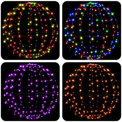 Christmas Finial Light 96 LEDs RGB Diameter 30 x 32 cm