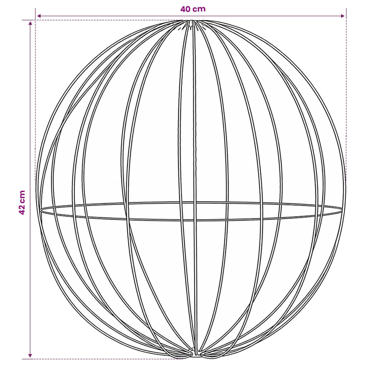 Christmas Finial Light 120 LEDs RGB Diameter 40 x 42 cm