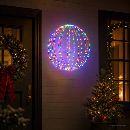Christmas Finial Light 160 LEDs RGB Diameter 50 x 52 cm