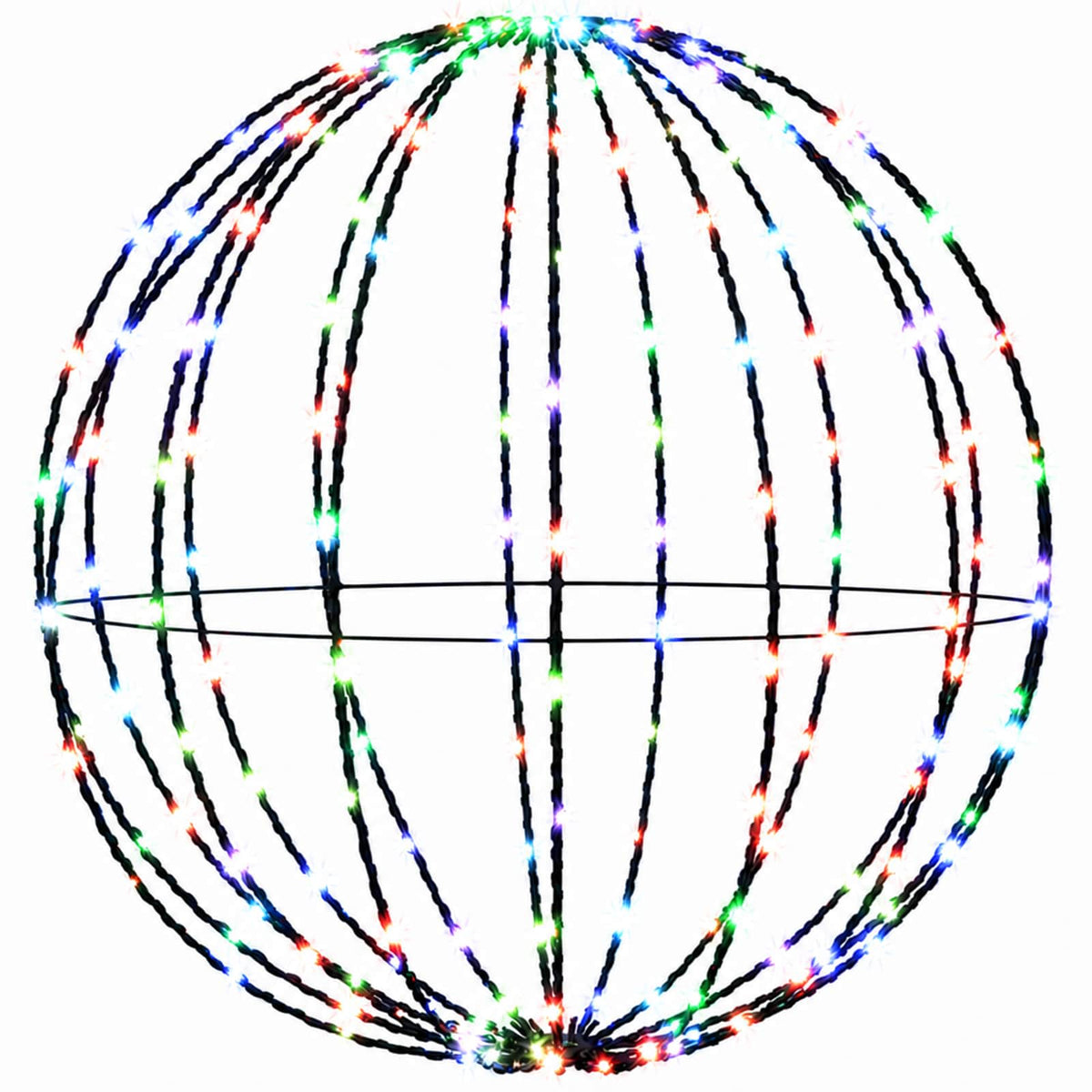 Christmas Finial Light 2 pcs 320 LEDs RGB Diameter 50 x 52 cm