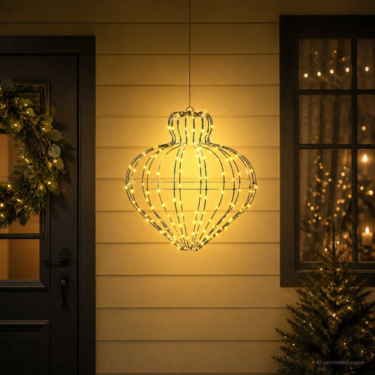 Christmas Finial Light 192 LEDs Warm White Dia. 40 x 40 cm
