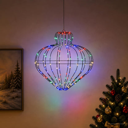 Christmas Finial Light 192 LEDs Multicolour Dia. 40 x 40 cm