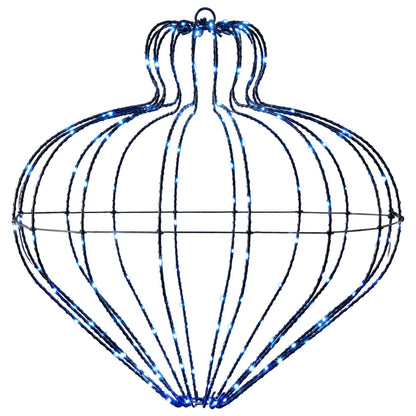 Christmas Finial Light 2 pcs 384 LEDs Blue Dia. 40 x 40 cm