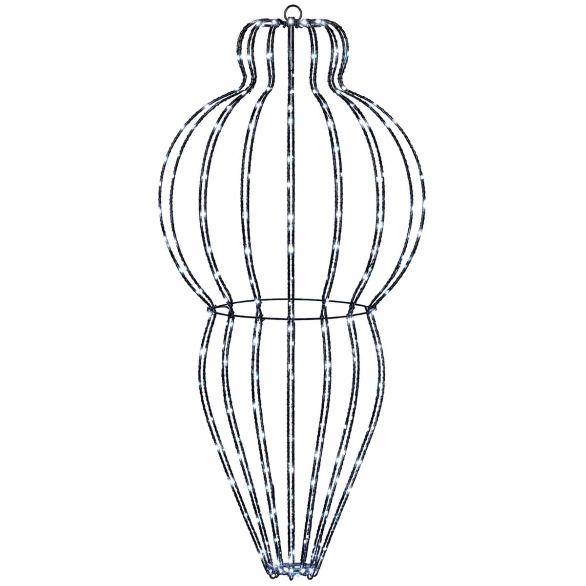 Christmas Finial Light 320 LEDs Cold White Dia. 40 x 75 cm