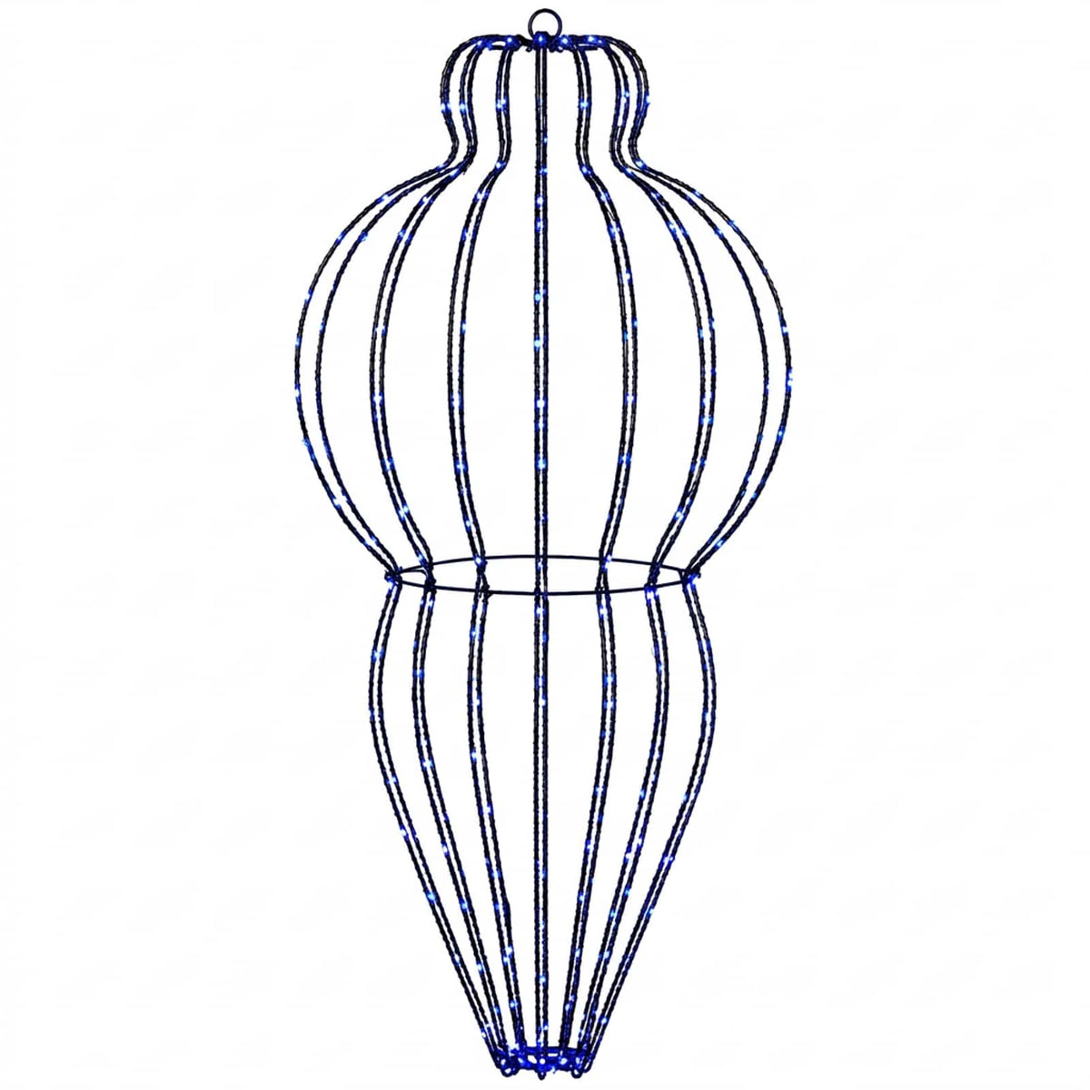Christmas Finial Light 320 LEDs Blue Dia. 40 x 75 cm