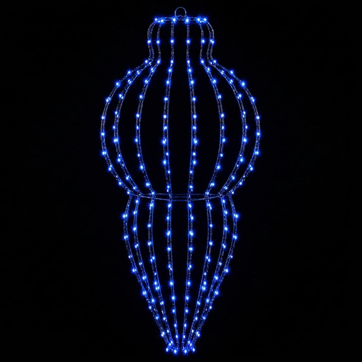 Christmas Finial Light 320 LEDs Blue Dia. 40 x 75 cm