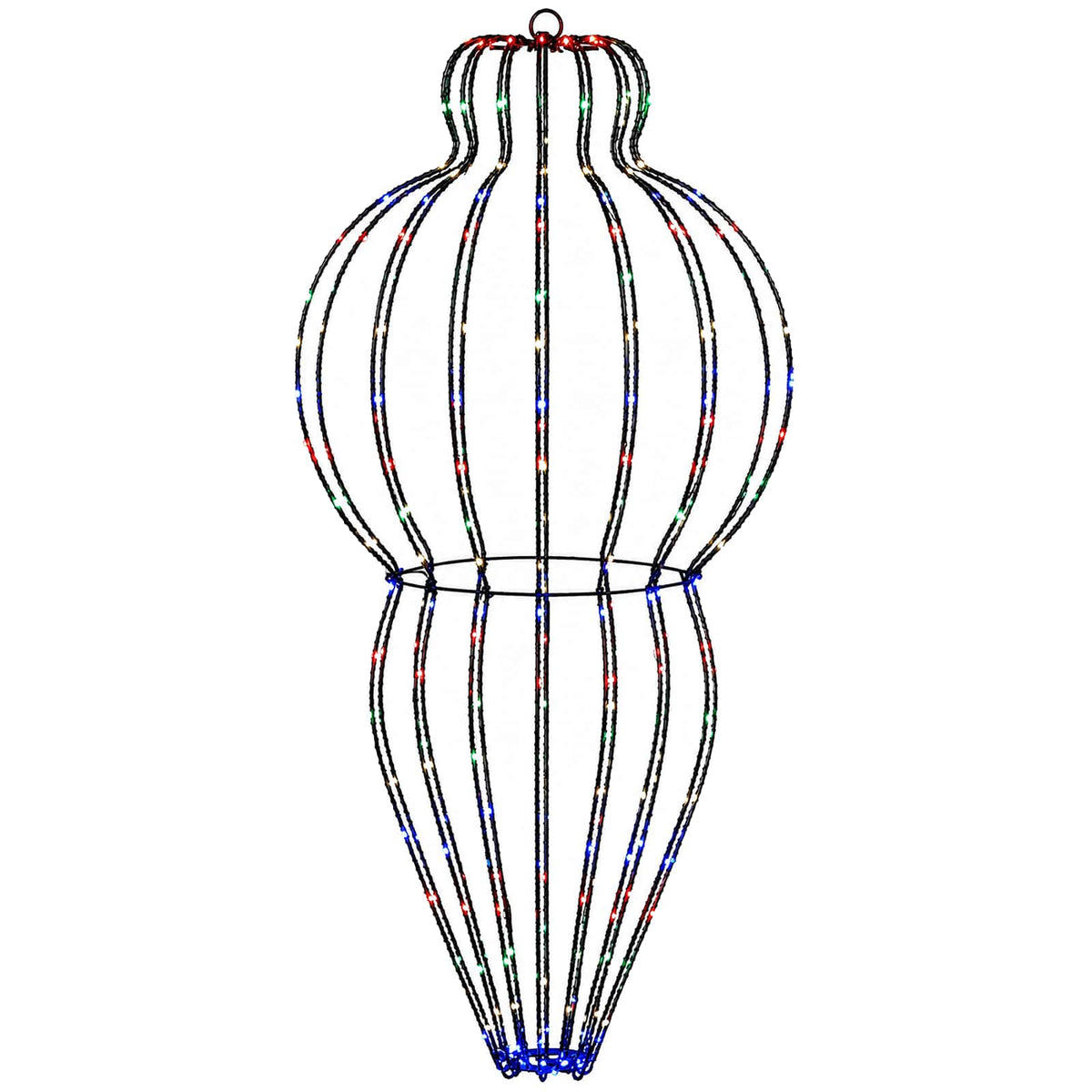 Christmas Finial Light 320 LEDs Multicolour Dia. 40 x 75 cm