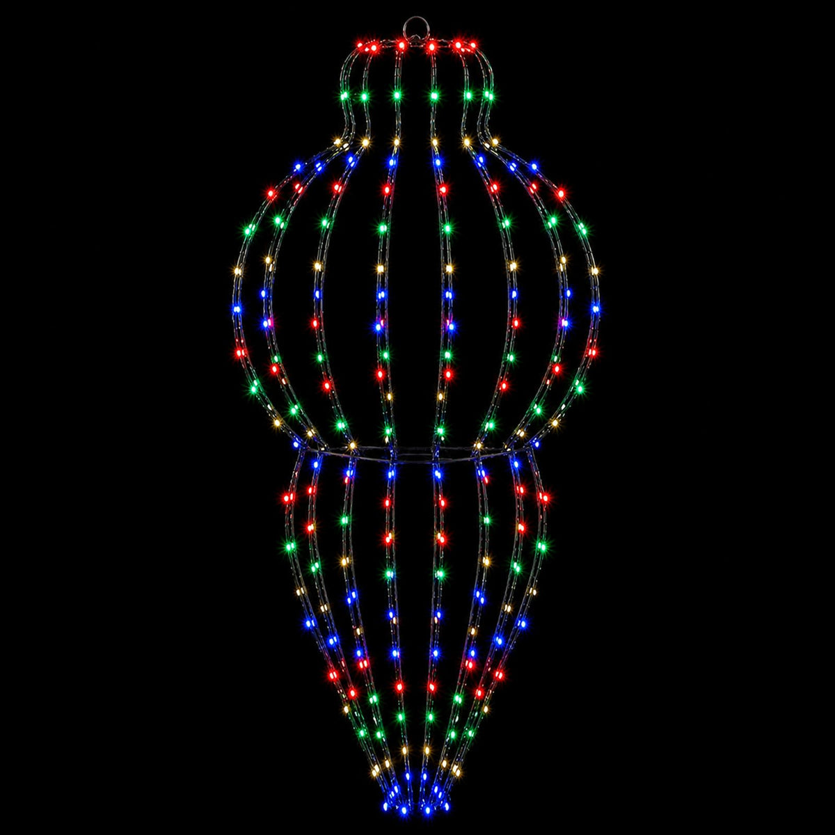 Christmas Finial Light 320 LEDs Multicolour Dia. 40 x 75 cm