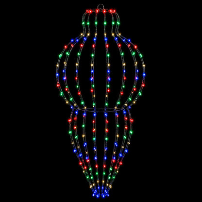 Christmas Finial Light 2 pcs 640 LEDs Multicolour Ø 40 x 75 cm