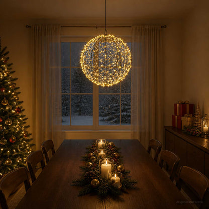 Christmas Finial Light 750 LEDs Warm White Ø 50 x 52 cm