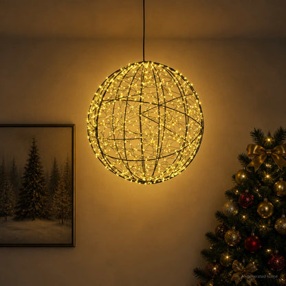 Christmas Finial Light 950 LEDs Warm White Diameter 60 x 63 cm