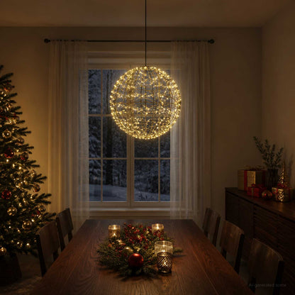 Christmas Finial Light 950 LEDs Warm White Diameter 60 x 63 cm