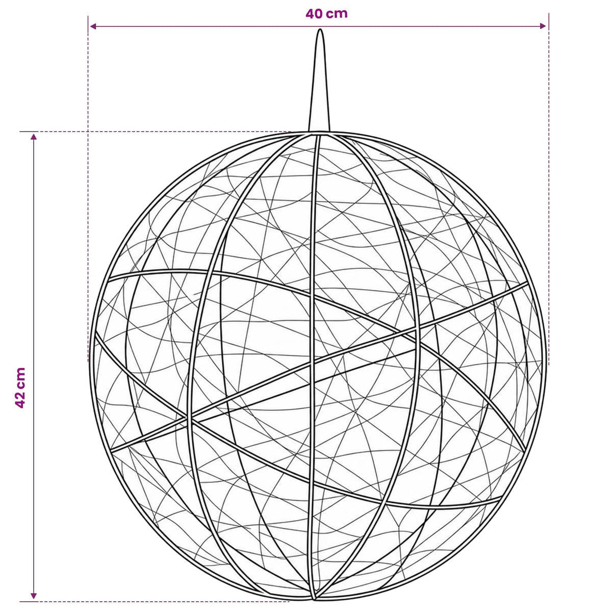 Christmas Finial Light 2 pcs 1000 LEDs Warm White Ø 40 x 42 cm