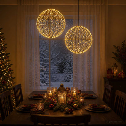 Christmas Finial Light 2 pcs 1500 LEDs Warm White