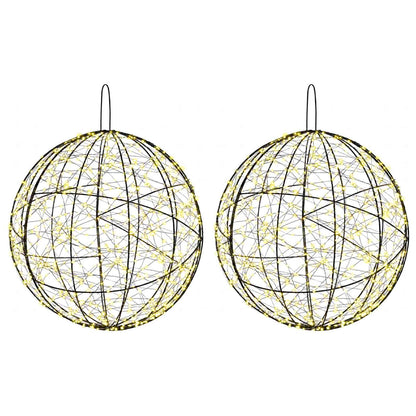 Christmas Finial Light 2 pcs 1900 LEDs Warm White Ø 60 x 63 cm