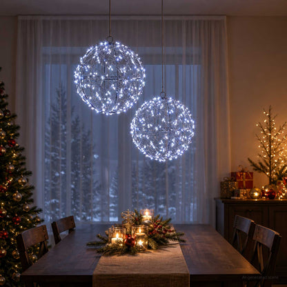 Christmas Finial Light 2 pcs 400 LEDs Cold White