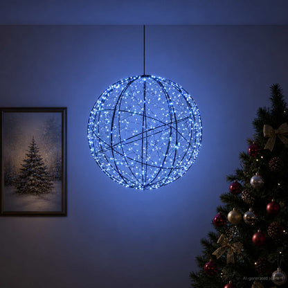 Christmas Finial Light 500 LEDs Blue Diameter 40 x 42 cm