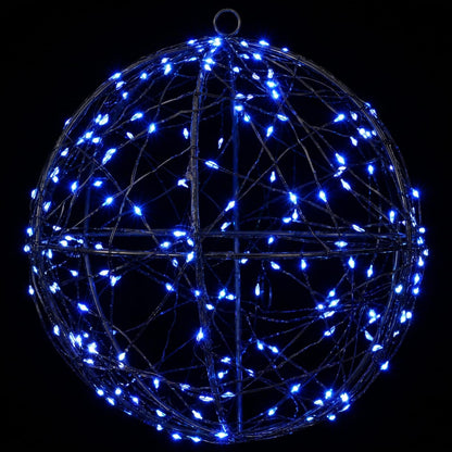 Christmas Finial Light 2 pcs 400 LEDs Blue Diameter 20 x 22 cm
