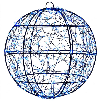 Christmas Finial Light 2 pcs 600 LEDs Blue Diameter 30 x 32 cm